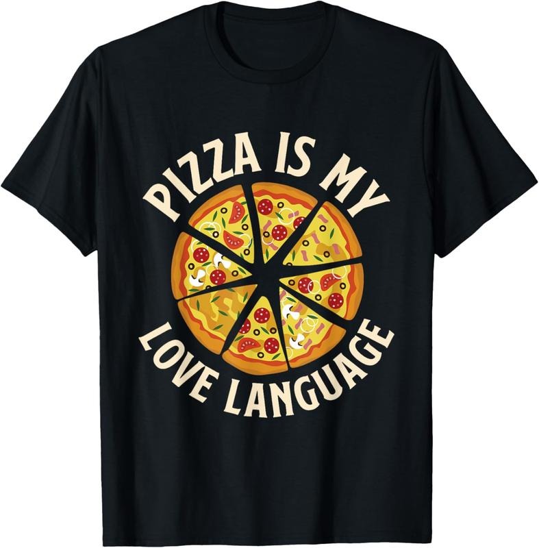 100% Cotton Pizza Is My Love Language - Food Lover Pizza Baker T-Shirt Hoodie, Sweatshirt | Teenookco.com