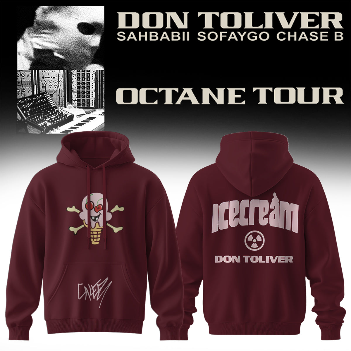 Don Toliver Octane Tour signed Hoodie v5