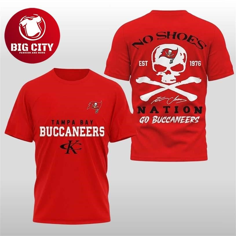 2025 Buccaneers Kenny Chesney No Shoes Nation Two Sided Shirt Unisex