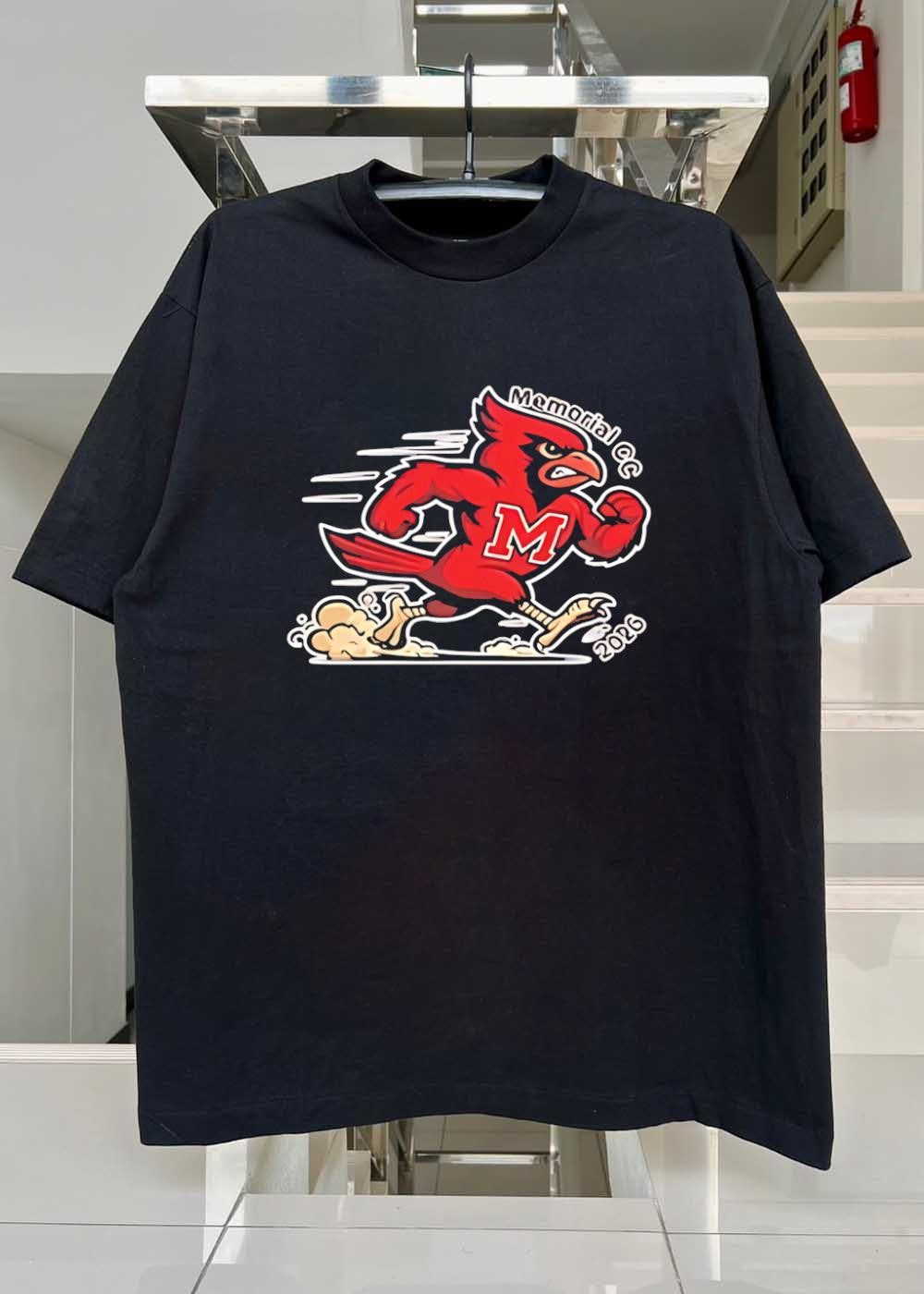 2026 Memorial CC Running Cardinal Mascot shirt