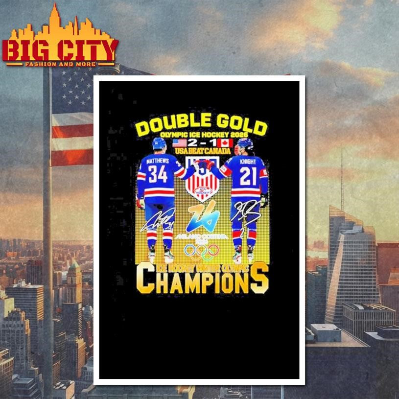 2026 Winter Olympics USA Men’s &amp; Women’s Ice Hockey Champions Shirt Unisex