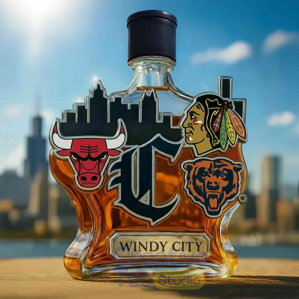 Chicago Sport Teams ‘Windy City’ Limited Edition Whiskey Bottle