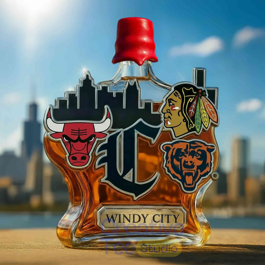 Chicago Sport Teams ‘Windy City’ Limited Edition Whiskey Bottle