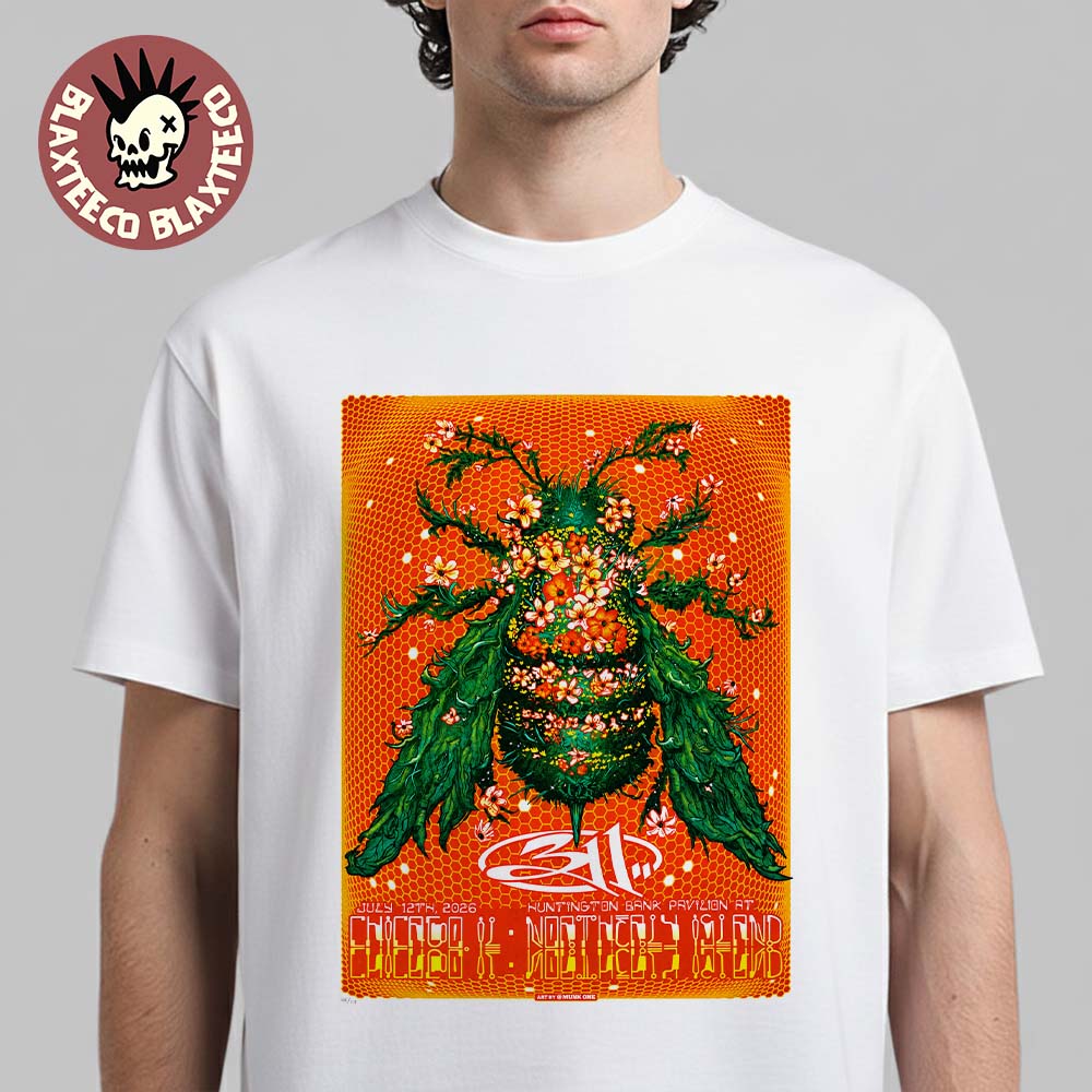 311 Chicago Illinois 2026 Gig Poster For Huntington Bank Pavilion at Northerly Island On July 12 2026 T-Shirt