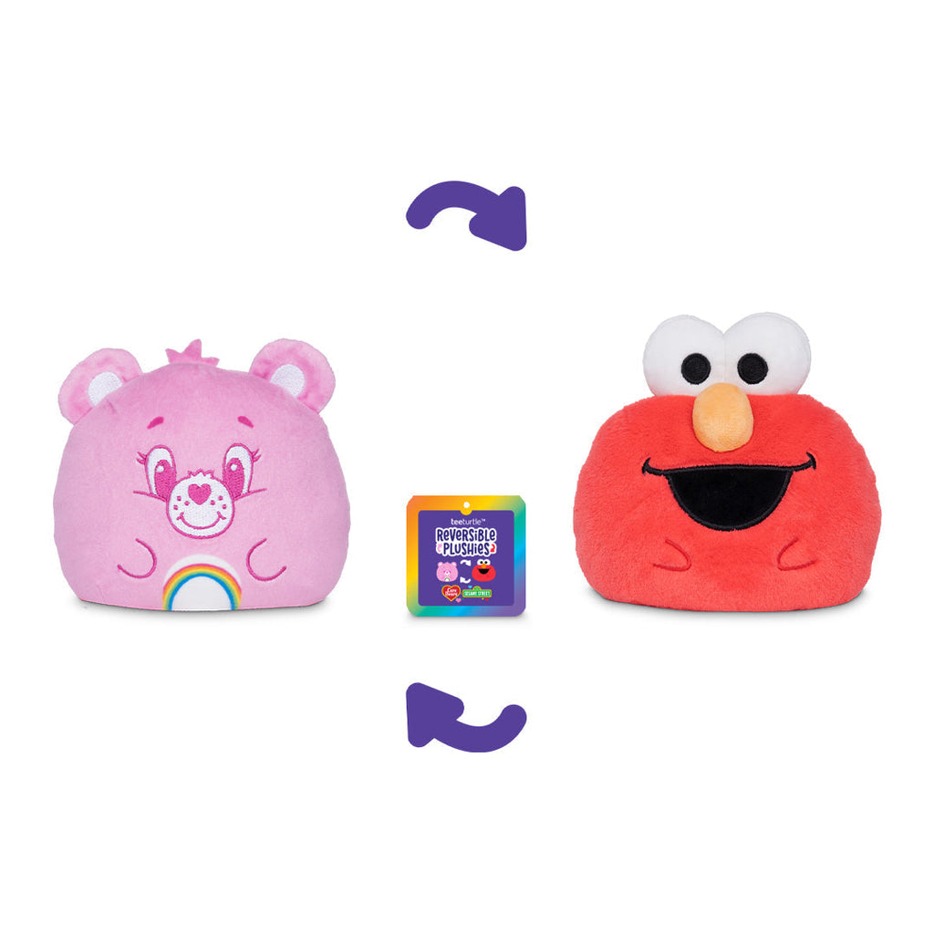Cheer Bear & Elmo 4" Reversible Plushie Unisex