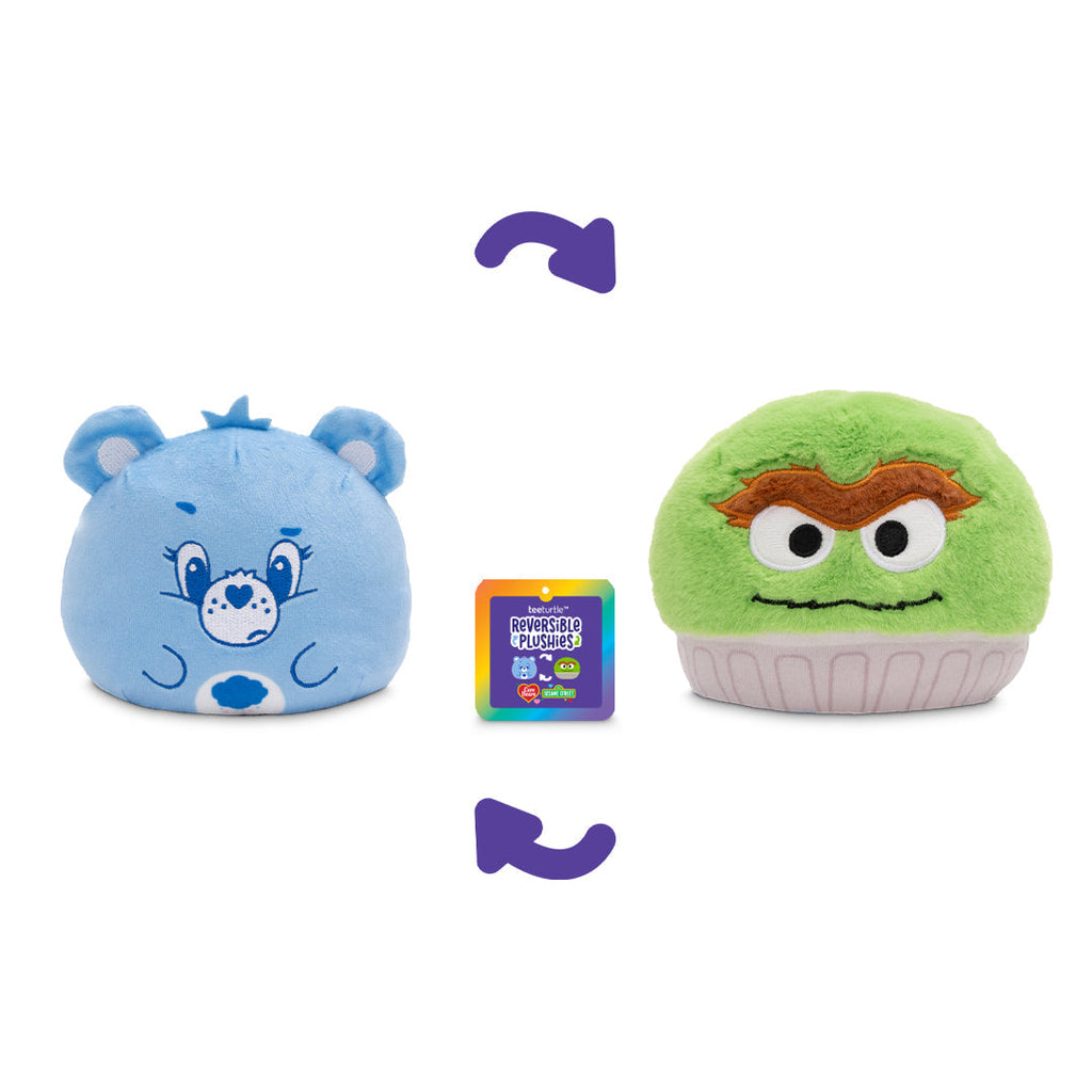 Grumpy Bear & Oscar 4" Reversible Plushie Unisex
