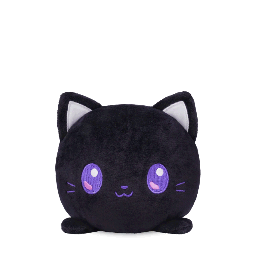 Halloween Cat & Jack-o-Lantern 4" Reversible Plushie (Glow) Unisex