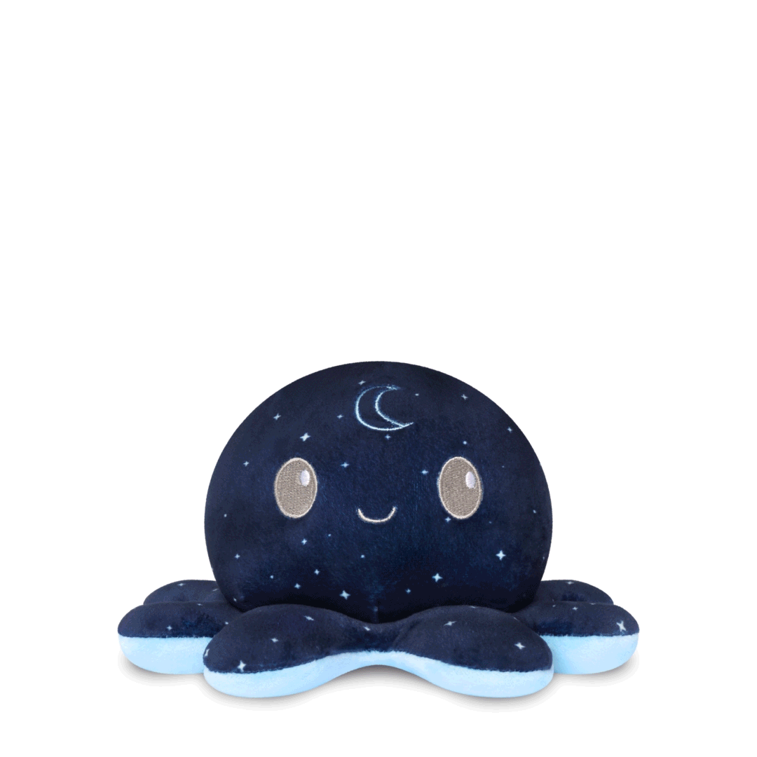 Plushiverse Night and Day Octopus 4" Reversible Plushie Unisex