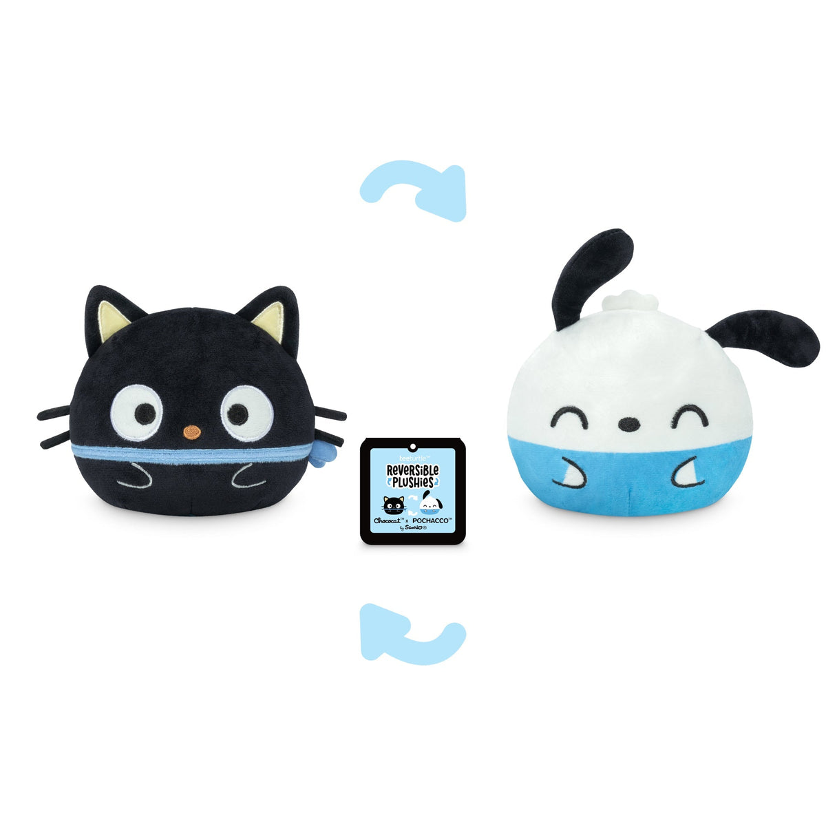 Chococat & Pochacco 4" Reversible Plushie Unisex