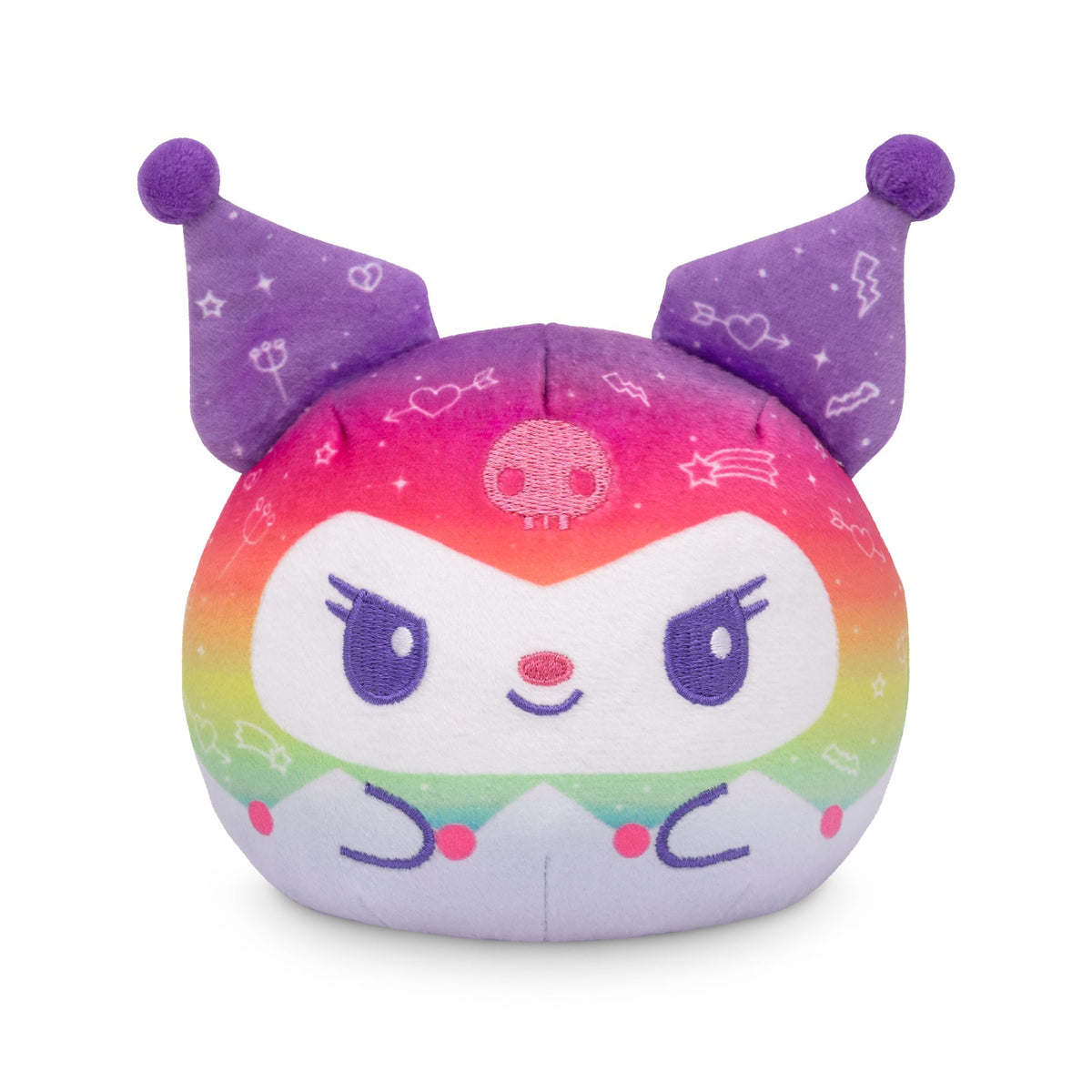 Rainbow My Melody & Kuromi 4" Reversible Plushie Unisex