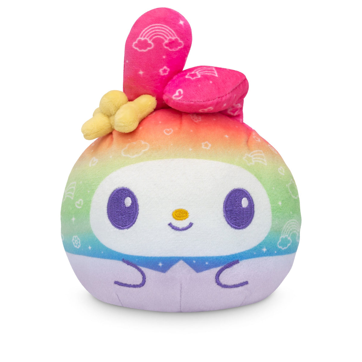 Rainbow My Melody & Kuromi 4" Reversible Plushie Unisex