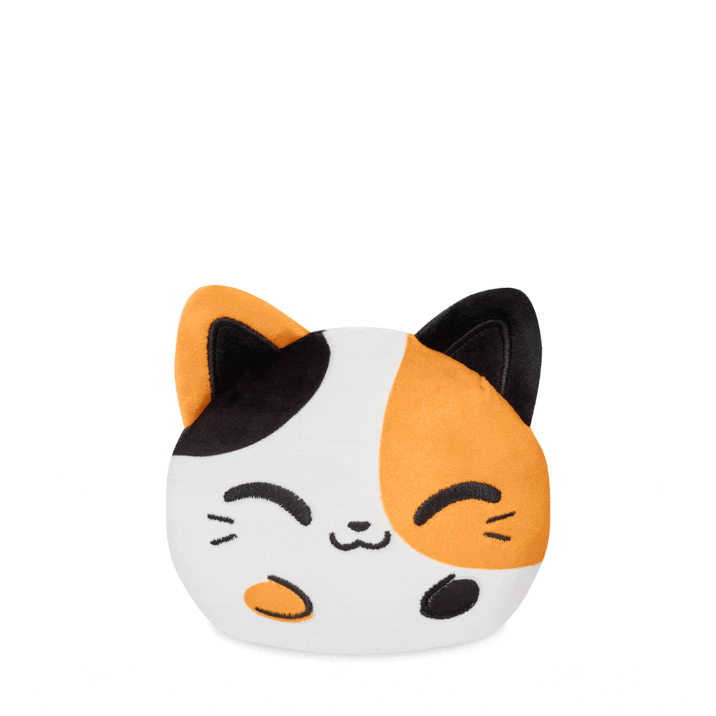 Plushiverse Cuddly Calico Cat 4" Reversible Plushie Unisex