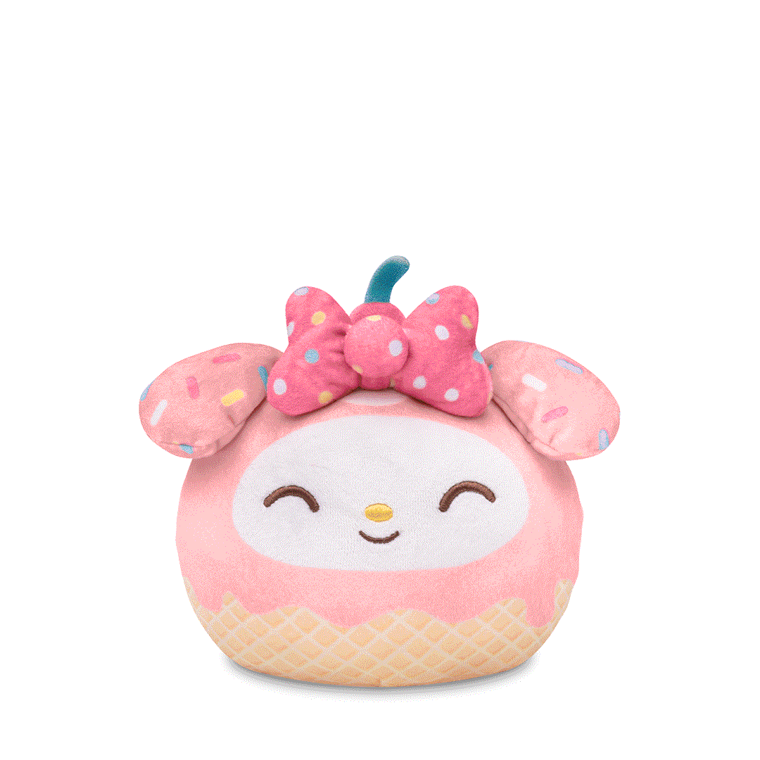 My Melody Ice Cream Cone 4” Reversible Plushie Unisex