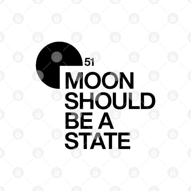 51 The Moon Should Be A State American Flag T Shirt