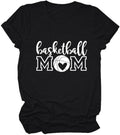 Basketball Mom Shirt Game Day Basketball T-Shirt Women Short Sleeve Basketball Graphic Tee Tops Basketball Mama Gift