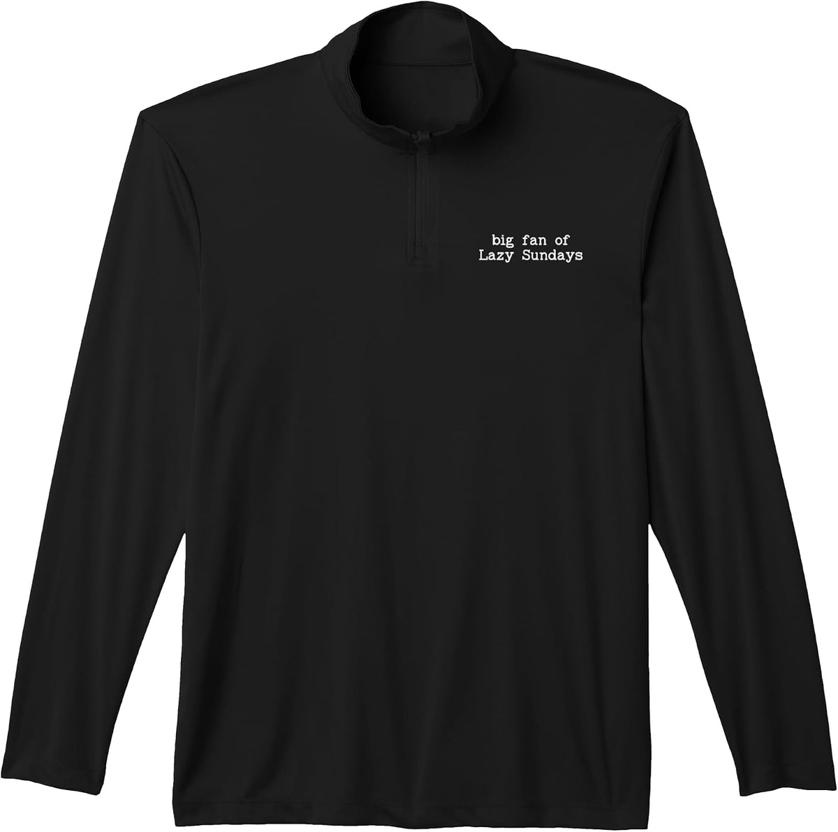 Big Fan of Sundays Lazy Funny Sunday Football Funday Weekend Performance Quarter-Zip Top