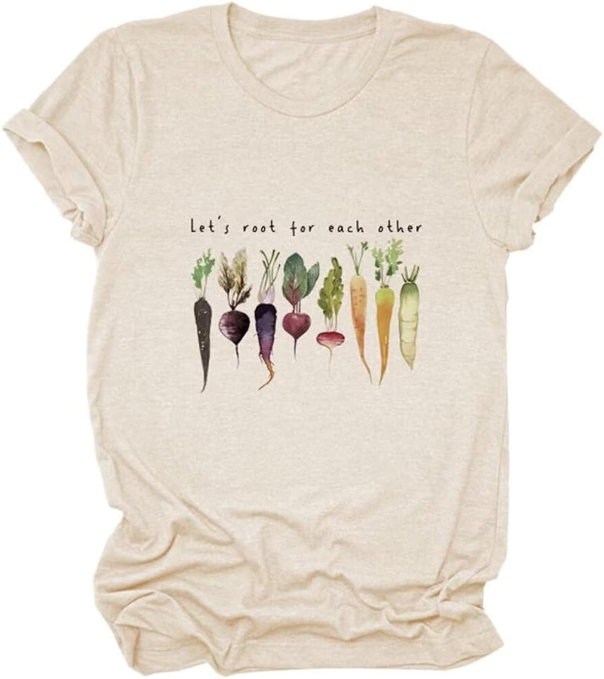 Let's Root for Each Other Shirt Gardening Shirts for Women Garden Plant Lover Short Sleeve Tops Graphic Tees Gardener Gifts