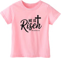 Kids Toddler Little Boys Girls Easter Shirt Short Sleeve Funny Religious Letters Bunny Print Christian