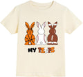 Kids Easter Shirt for Boys Bunny s Chilling with My Peeps Tees Toddler Hip Hop Tops Egg Hunts Outfit Size 2-9T