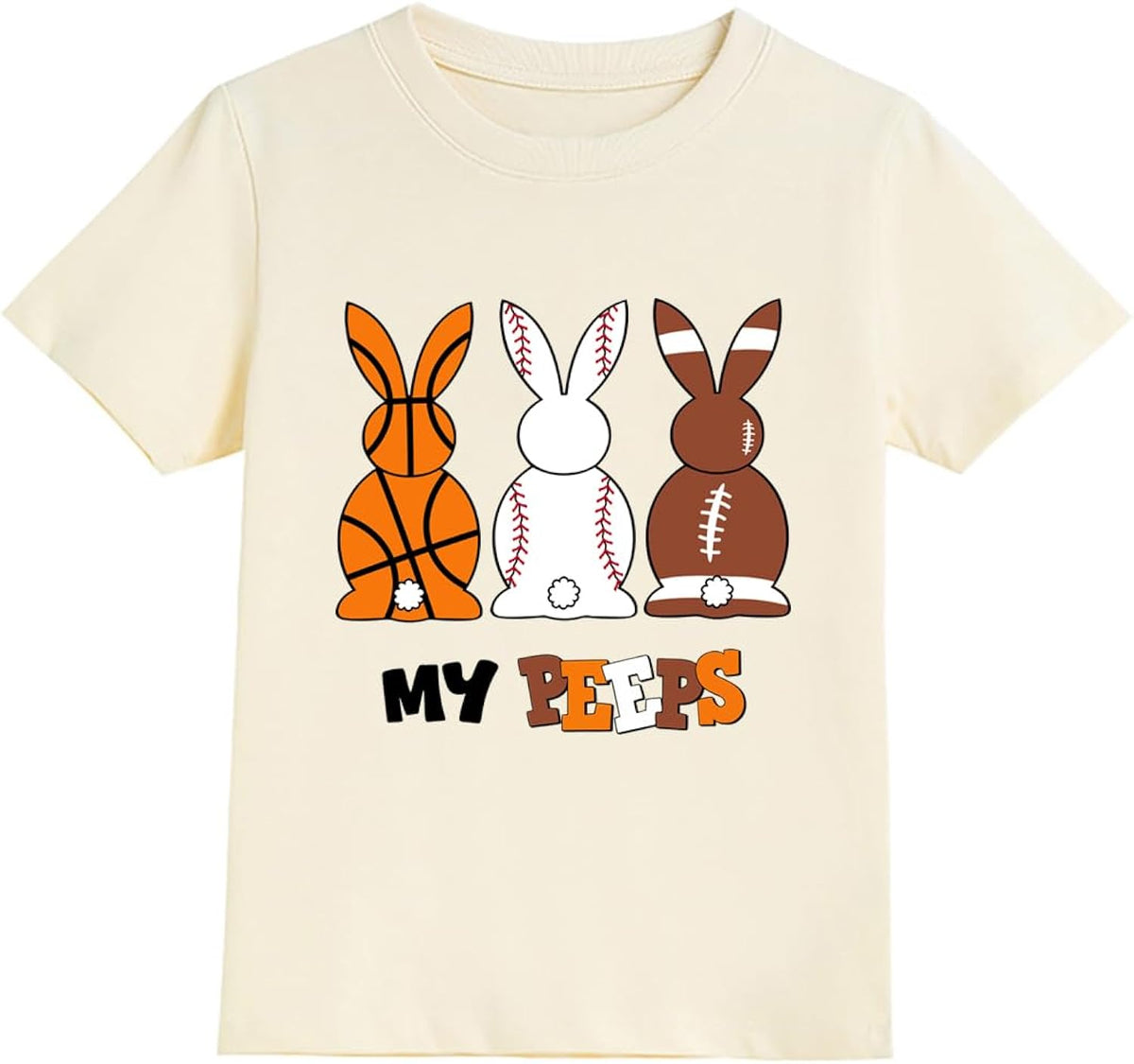 Kids Easter Shirt for Boys Bunny s Chilling with My Peeps Tees Toddler Hip Hop Tops Egg Hunts Outfit Size 2-9T