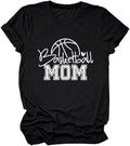 Basketball Mom T-Shirt, Game Day Shirts Women Sports Mom Life Short Sleeve Tee Tops Basketball Lover Gifts Tops