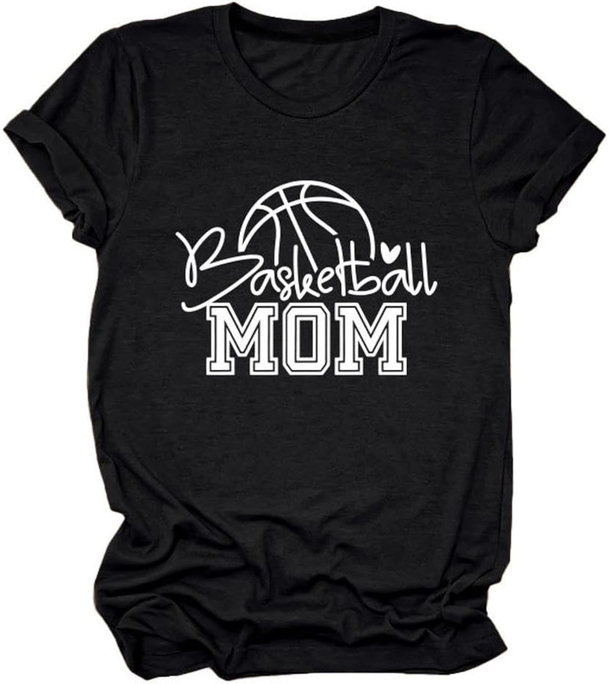Basketball Mom T-Shirt, Game Day Shirts Women Sports Mom Life Short Sleeve Tee Tops Basketball Lover Gifts Tops