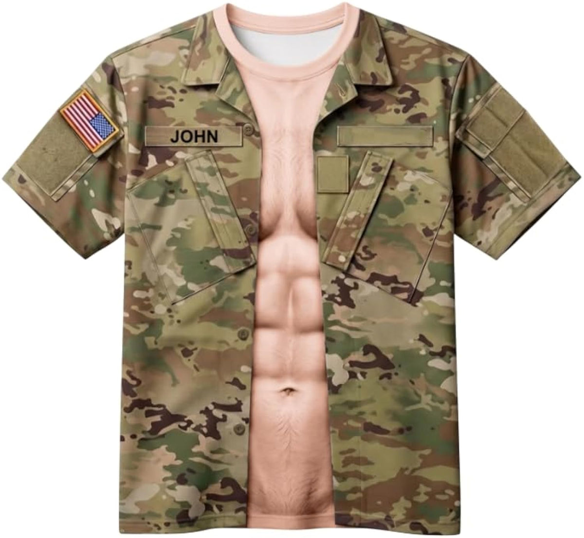 Veteran Tribute Shirt Personalized Gifts for Veteran American Flag Honor Pride Graphic Tee Army Navy Air Force Marine Coast Guard Present Patriotic Memorial Day Veterans Day Top