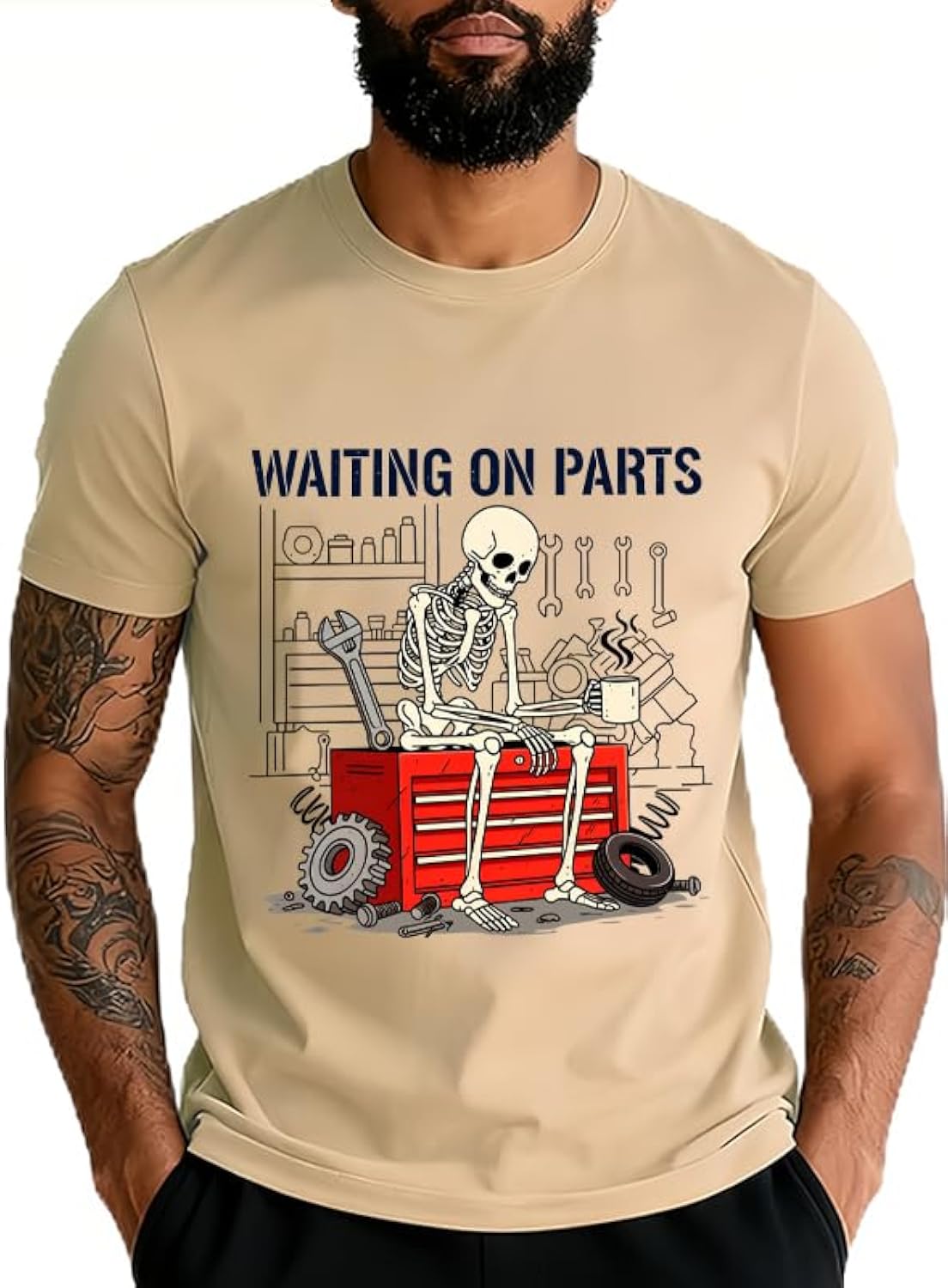 Waiting On Parts T Shirt Funny Mechanic Humor Shirt
