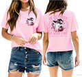 in October We Wear Pink Breast Cancer Awareness Shirt Graphic Tees for Women