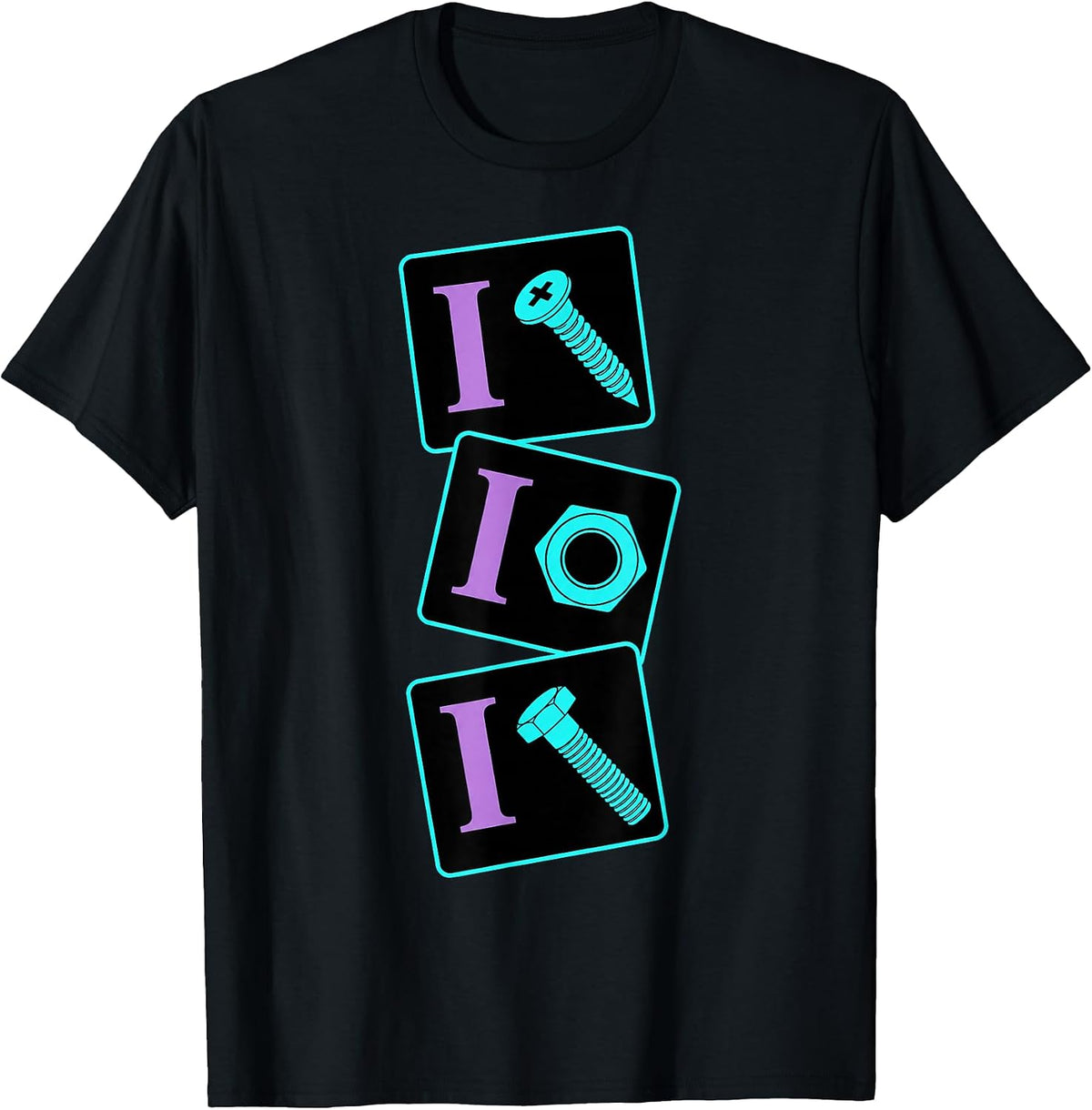 I Screw I Nut I Bolt Funny Mechanic Retro Humor Meme Men T-Shirt