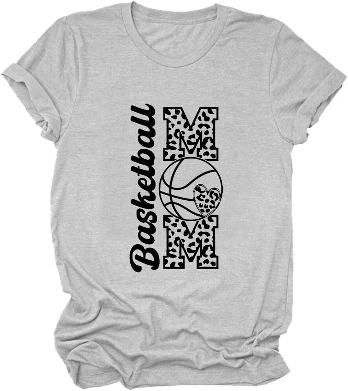 Women Basketball Mom Shirt Cute Graphic Tees Tops Summer Short Sleeve T Shirts Trendy Basketball Mama Tshirt Gift