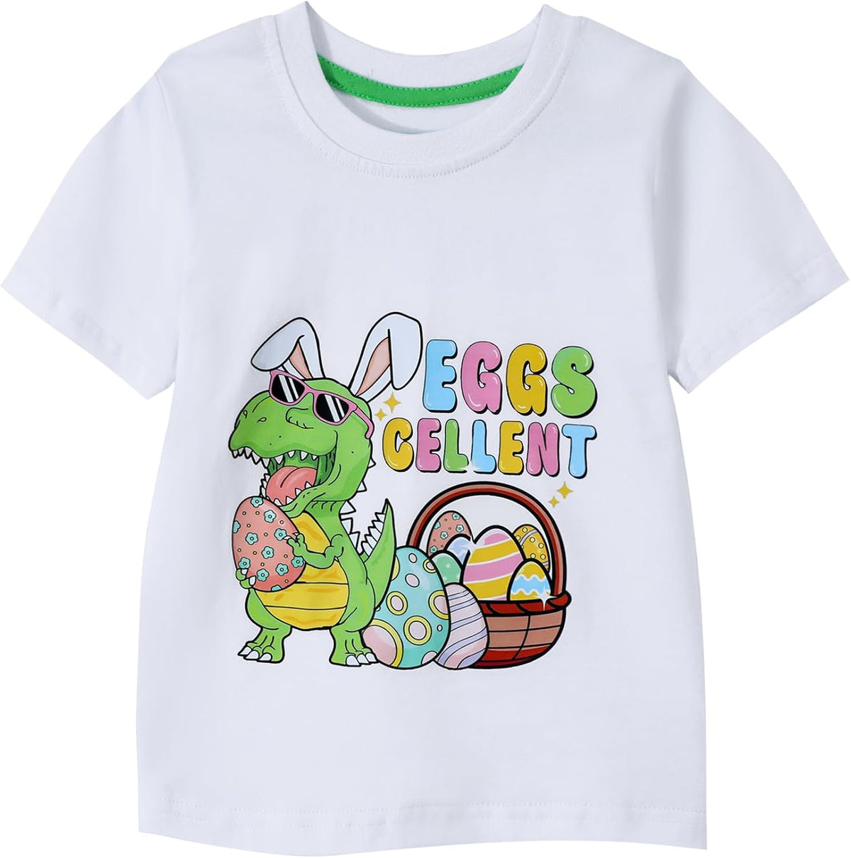 Toddler Boy Easter Tee Shirts BunnyGraphic Short Sleeve Holiday Summer Cotton Casual Crewneck T Shirt