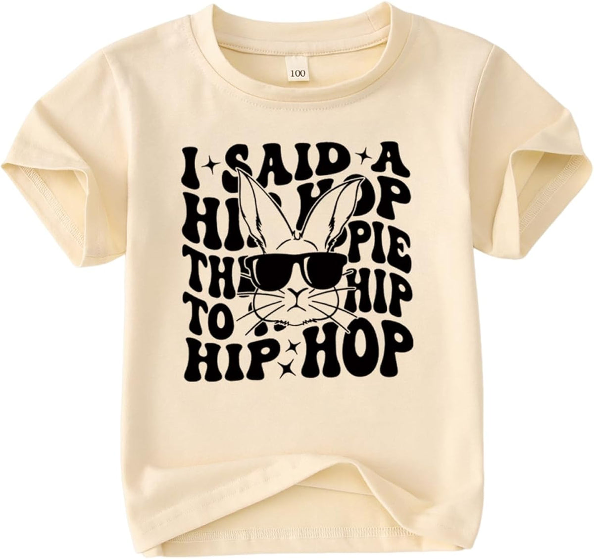 Toddler Boys Easter Shirt I Said A Hip Hop The Hippie Happy Easter Bunny Tee Rabbit Outfit Short Sleeve Top