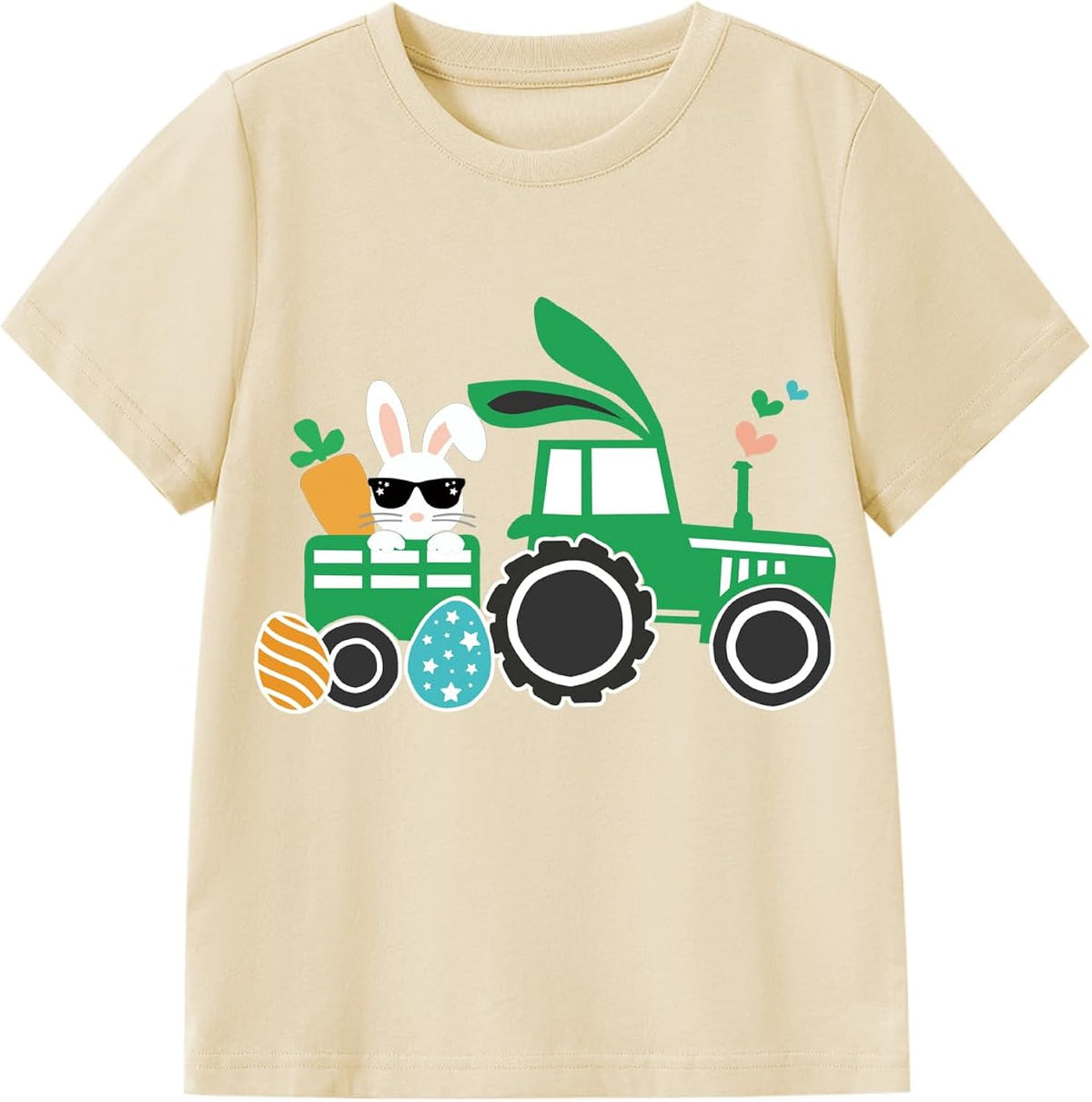 Kids Cute Digging Eggs Shirt Boys Funny Clothes Girls Bunny Graphic Tees Outfit 1-7T