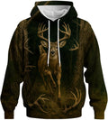 Novelty Long Sleeve Hoodie Funny Fashion Deer Graphic Sweatshirts