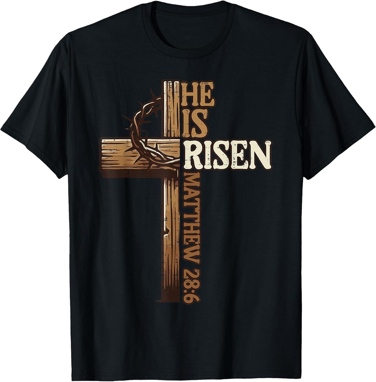 Easter Cross He is Risen Jesus Christian Men Women Kid Youth Unisex