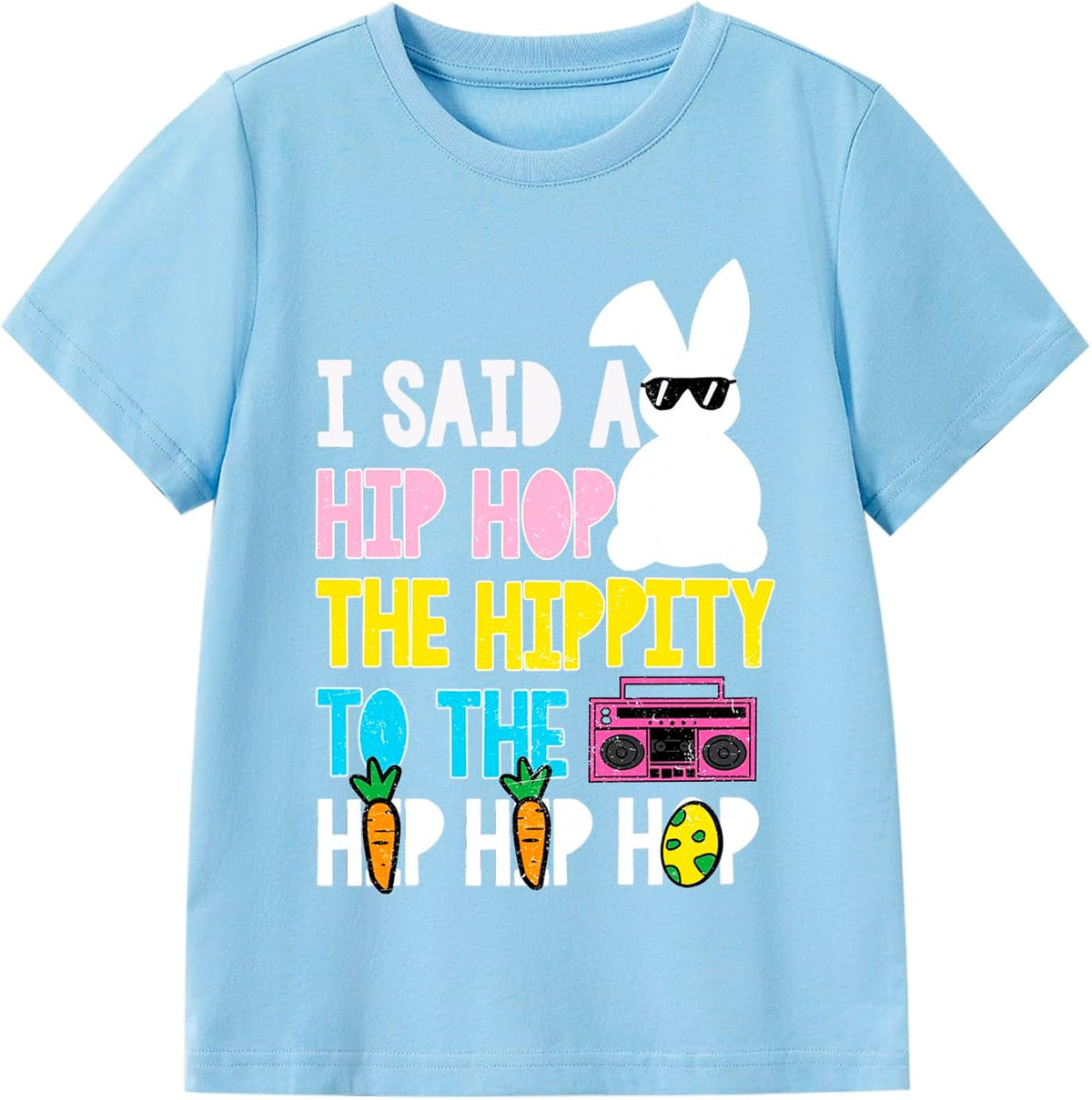 Kids Easter Shirt Chick Short Sleeve Tee Tops for Toddler Girls Boys Easter Outfit Clothes 2-7 Years