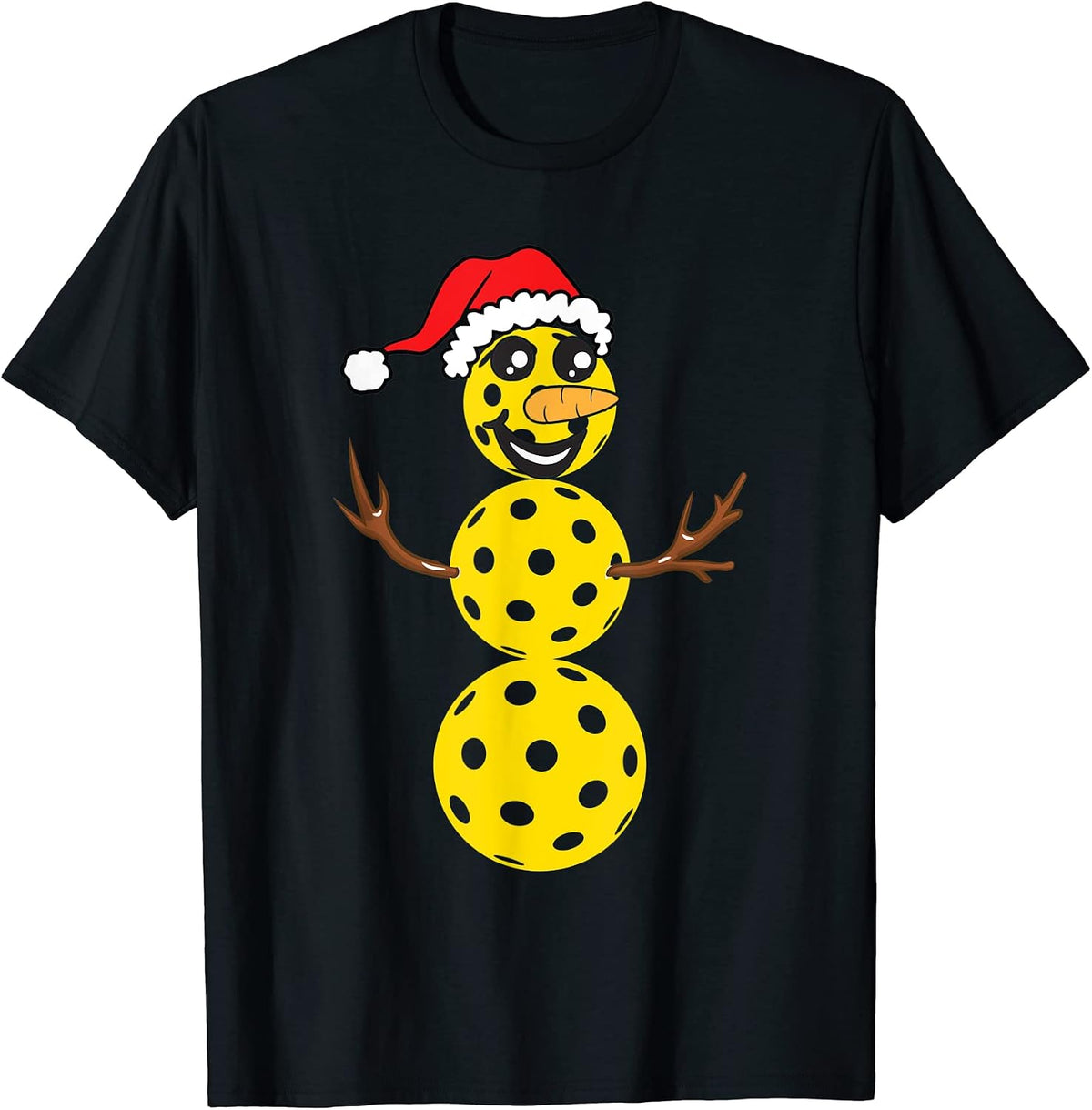 Funny Snowman Playing Pickleball Christmas Gifts