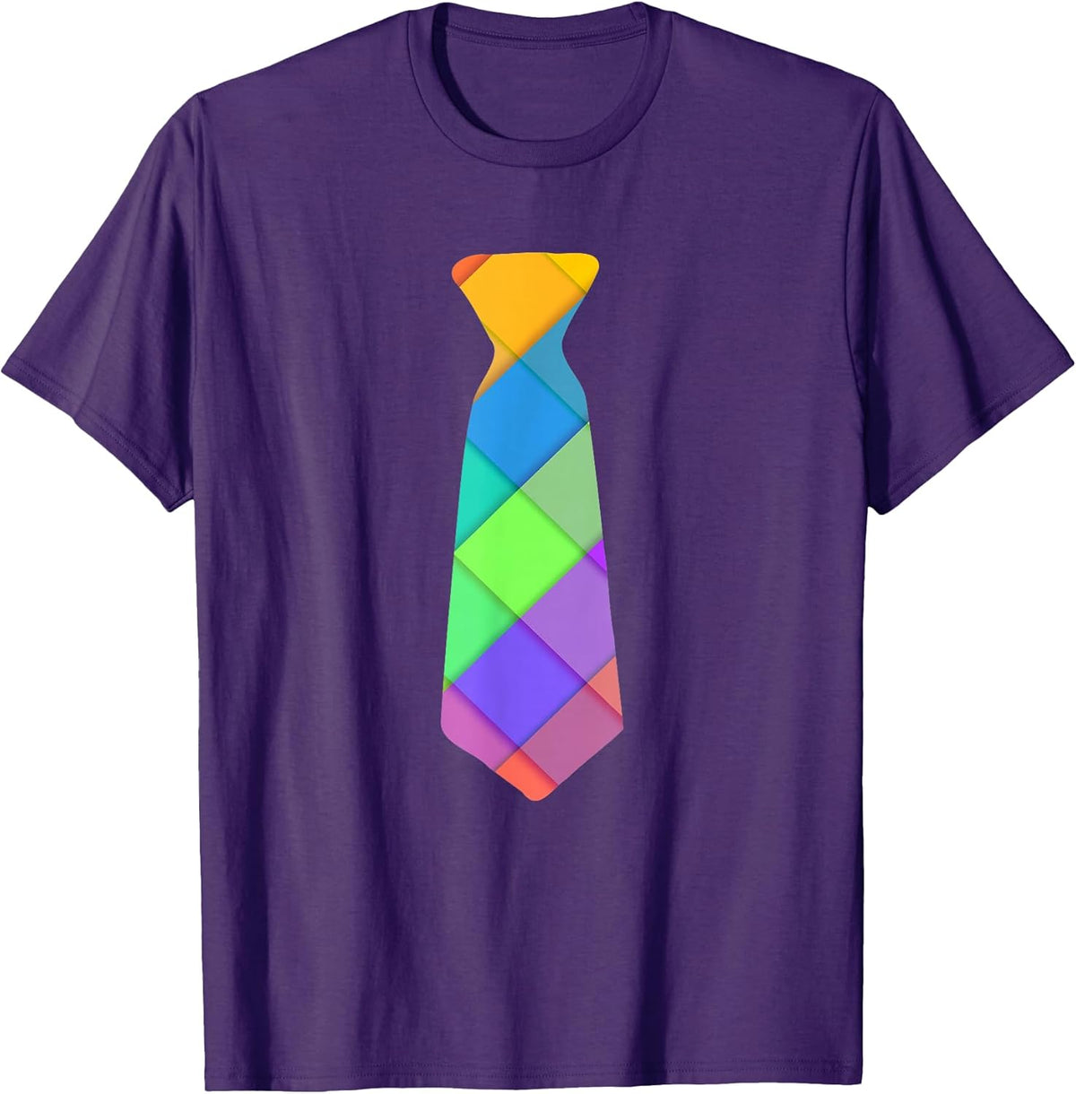 Funny Pastel Plaid Tie Graphic Design Spring Easter Fun Unisex