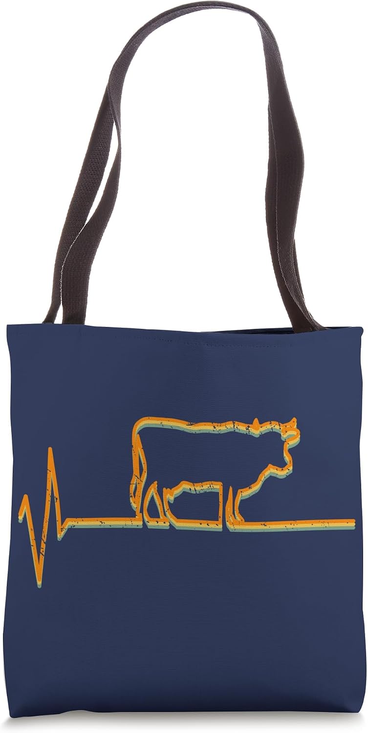 Farmer Farm Vintage Love Cow Heartbeat Shirt