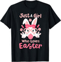 A Girl Who Loves Easter Cute Bunny Family Matching Kids Unisex