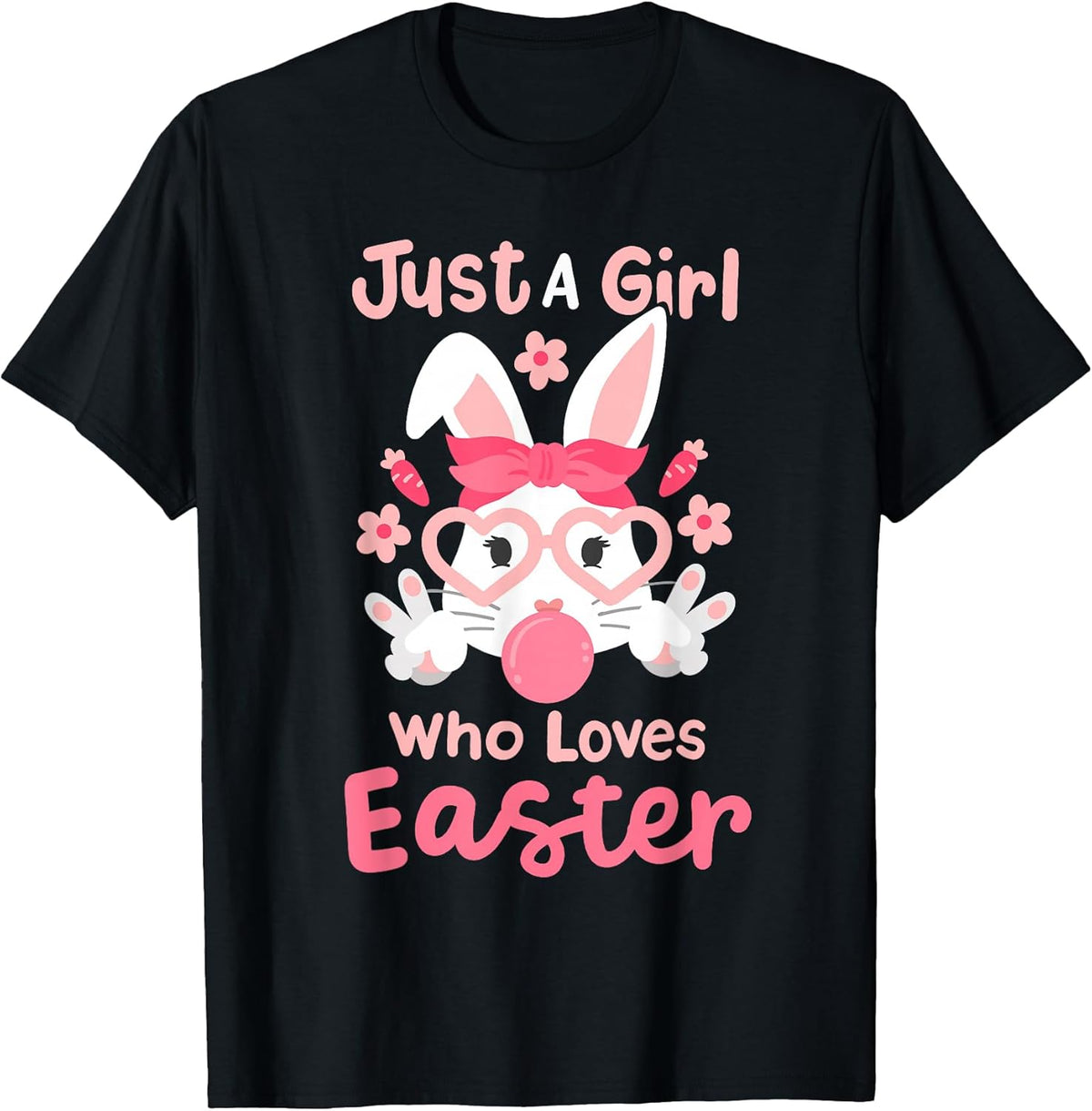 A Girl Who Loves Easter Cute Bunny Family Matching Kids Unisex