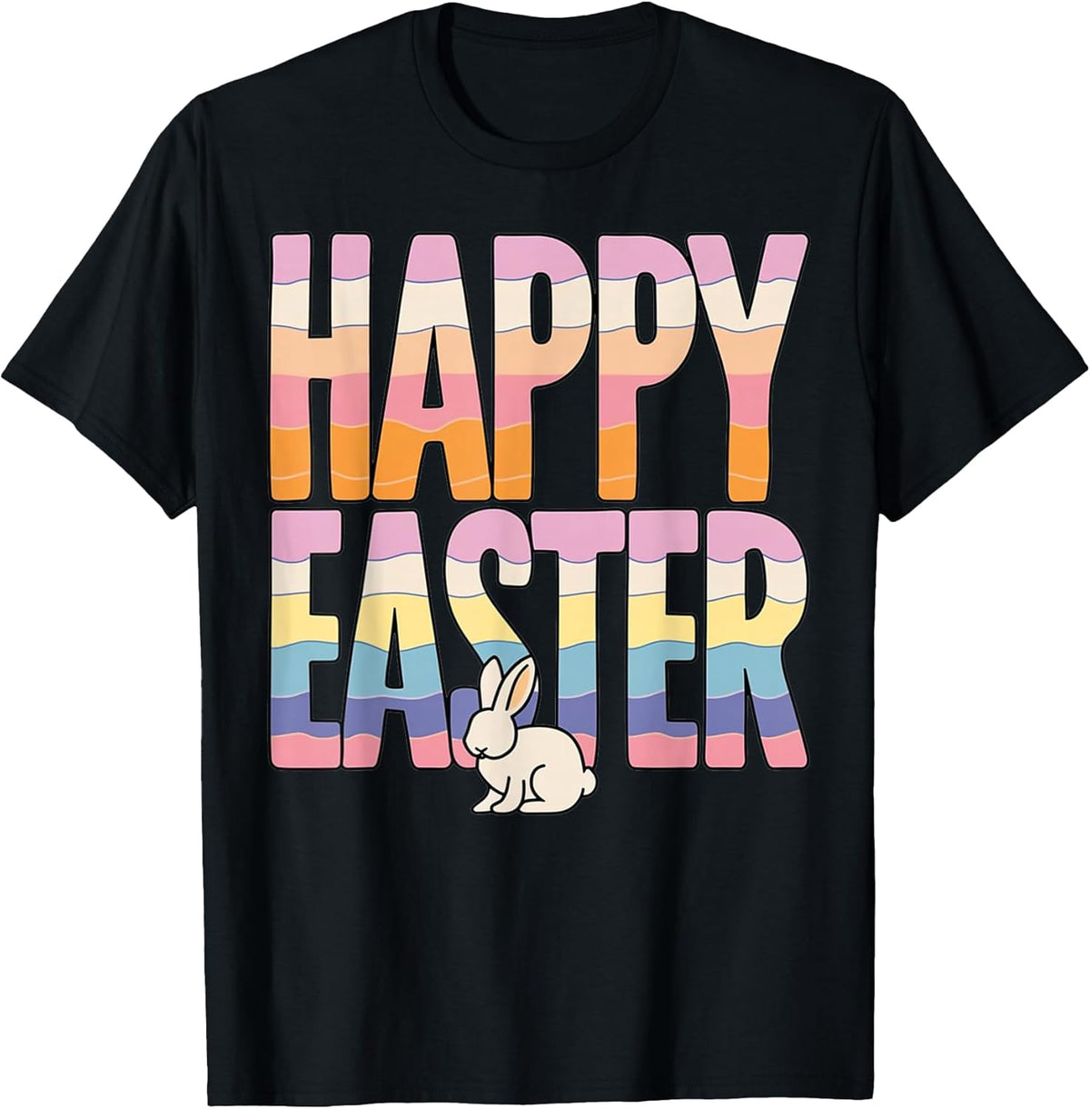 Happy Easter Cute Bunny Pastel Spring Rabbit Lover Art Unisex