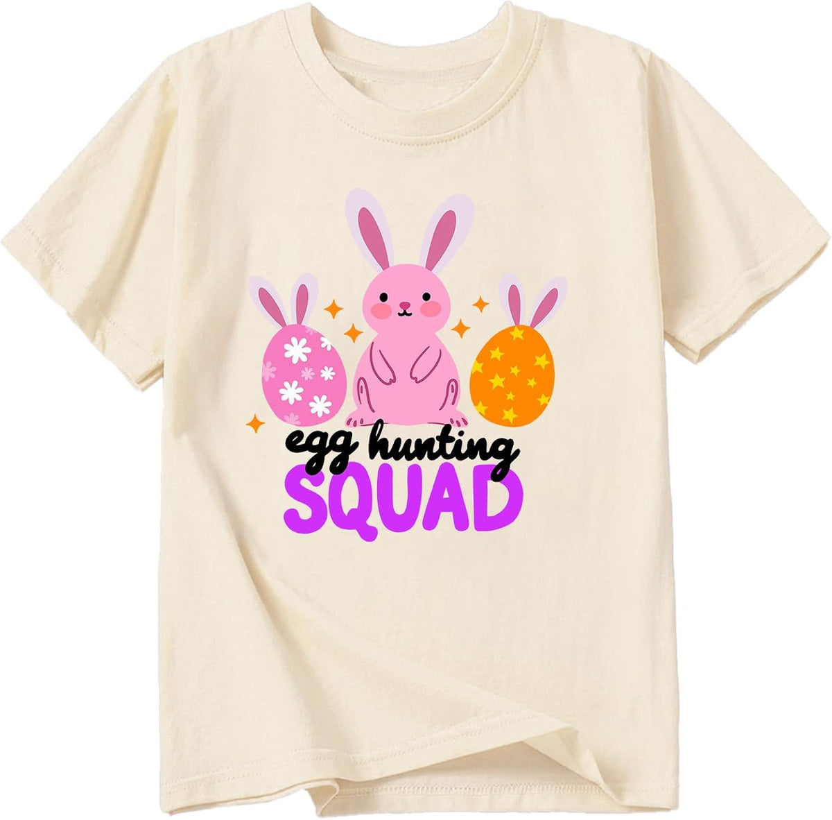 Toddler Girls Easter Shirts Cute Bunny Tshirts Happy Easter Tees Cotton Short Sleeve Tops 2-10 Years