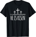 Easter He is Risen Shirt for Christians Unisex