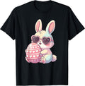Cute Easter Bunny Holding Big Egg Heart Sunglasses Pastel Unisex