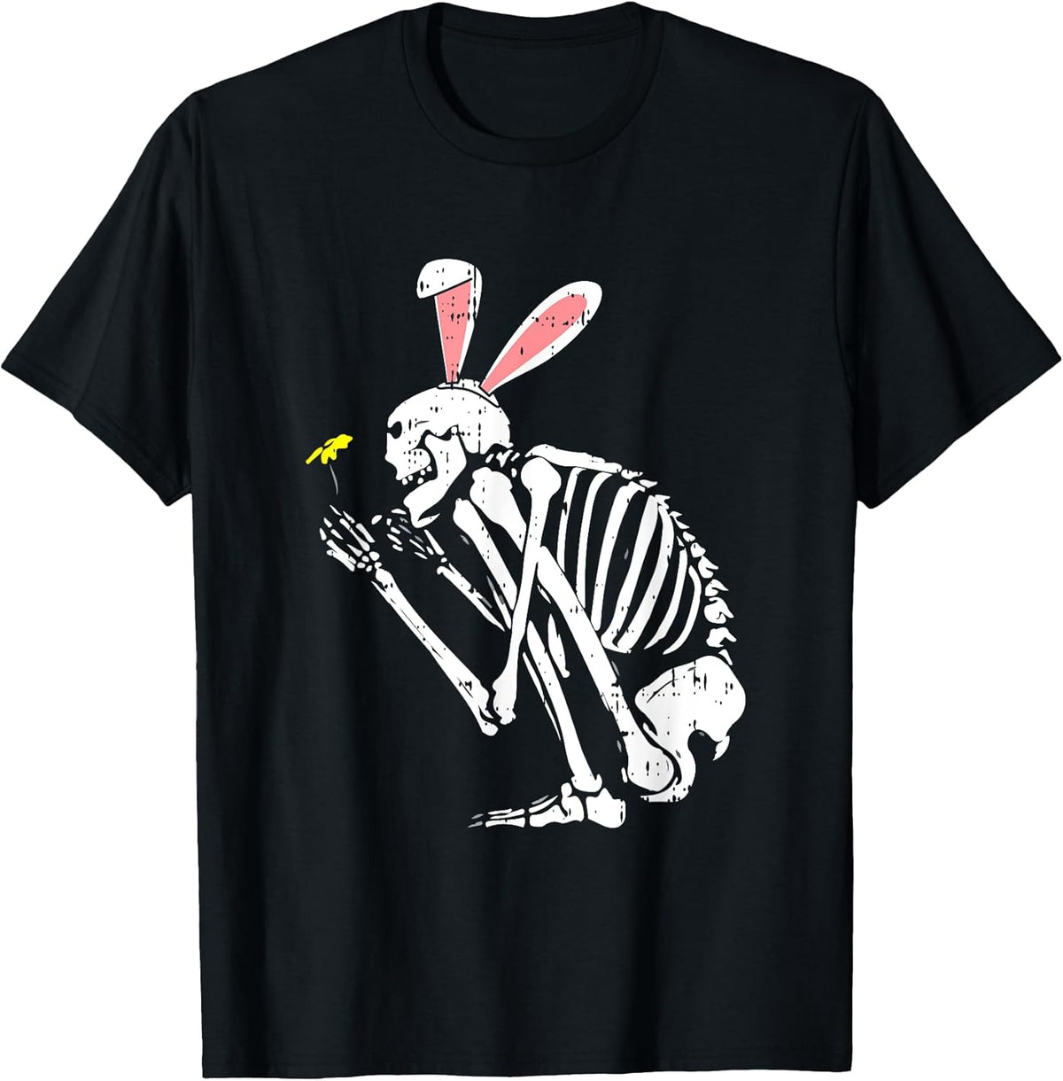 Skeleton Bunny Ears Easter Egg Hunting Bones Spring Unisex