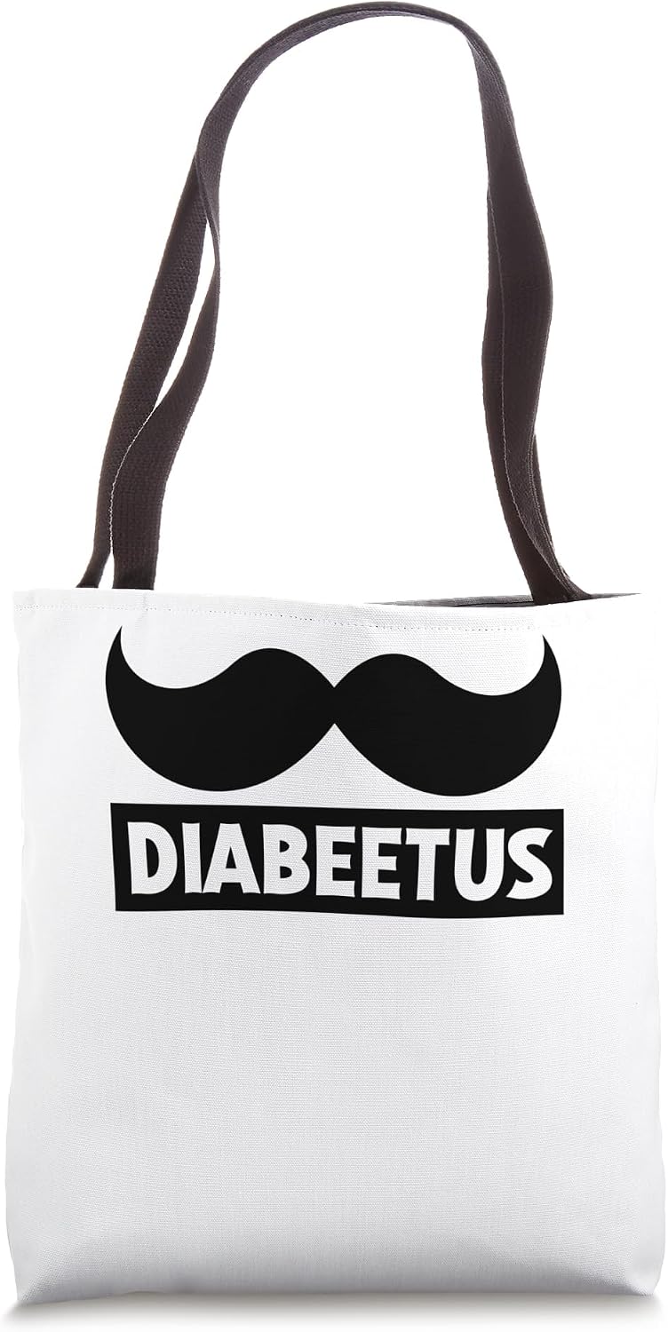 Diabeetus Diabetic Beart Face Diabetes Awareness Month Fight Tote Bag