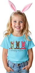 Toddler Boy Girl Easter Shirt Happy Easter Print s Funny Rabbit Short Sleeve Summer Outfit Easter Gift Tops