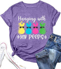 Easter Shirts for Women Funny Bunny Shirt Cute Rabbit Graphic T Shirt Happy Easter Casual Tshirt Short Sleeve Tops
